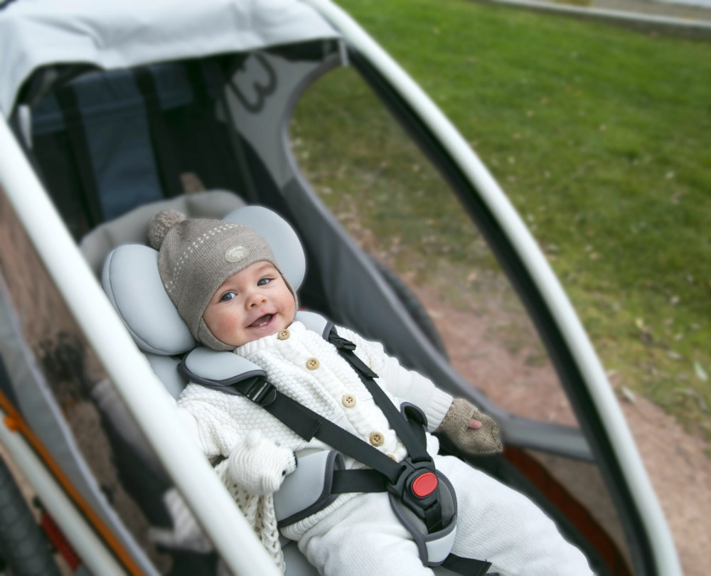 Hamax Outback One Child Trailer w/Recline Blue/White Pushys