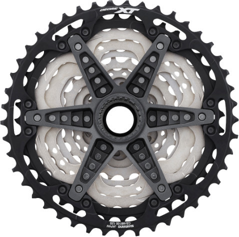 パーツ CS-M8100 10-45t 12s Shimano DEORE XT Shimano XT CS-M8100 10-45T 12sp Cassette - Bikebug