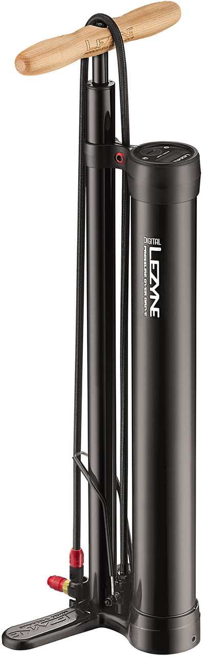 Lezyne Digital Pressure Over Drive Floor Pump Black - Pushys