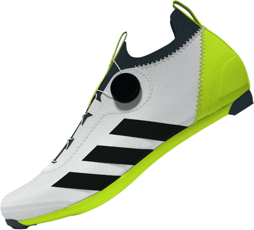 Adidas The Road BOA Cycling Shoe White/Core Black/Lucid Lemon