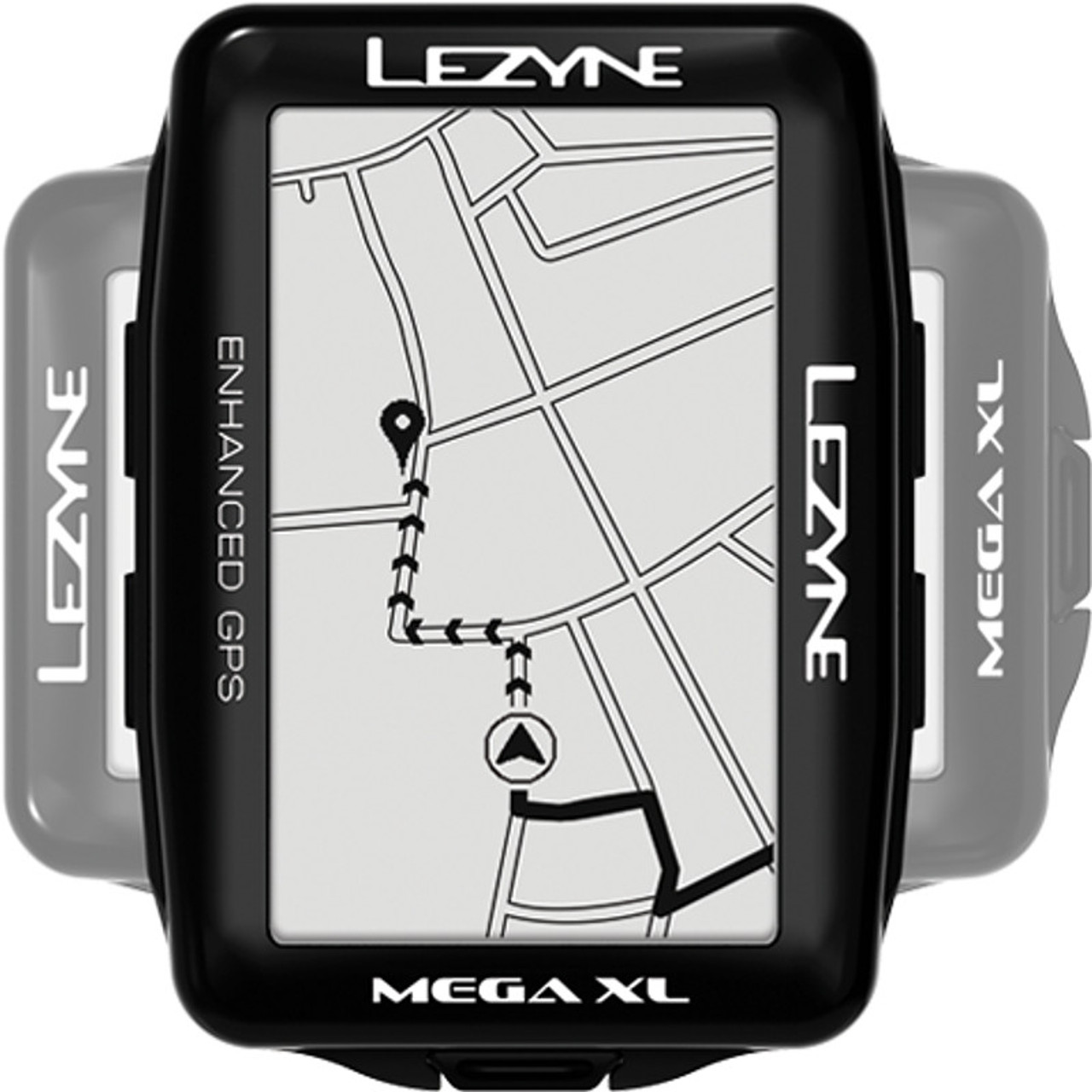 Lezyne Mega XL GPS Bicycle Computer Black