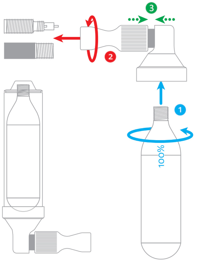 Lezyne Trigger Drive Co2 Inflator Head Black Gloss - Bikebug