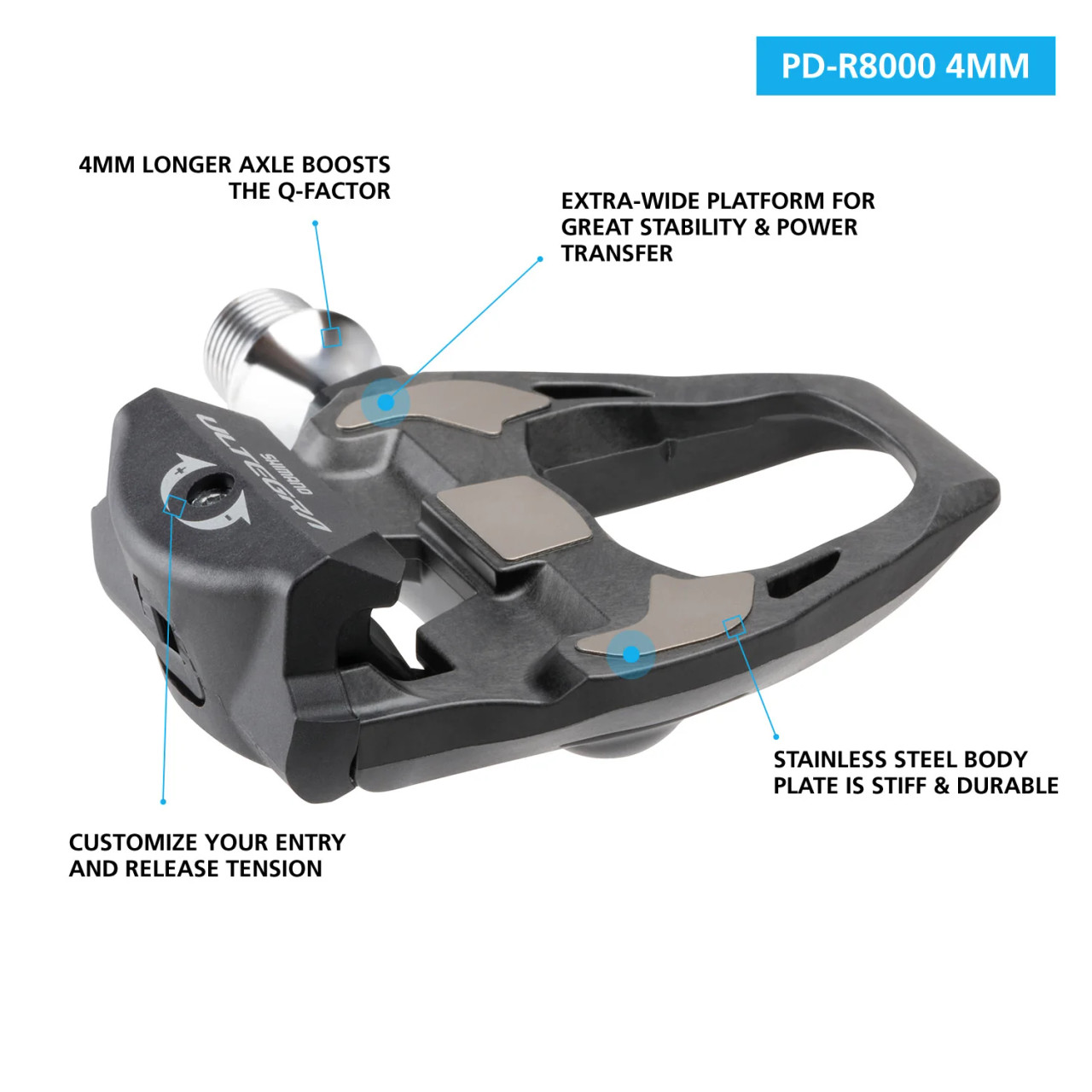 Shimano Ultegra PD-R8000 SPD-SL Pedals Pushys