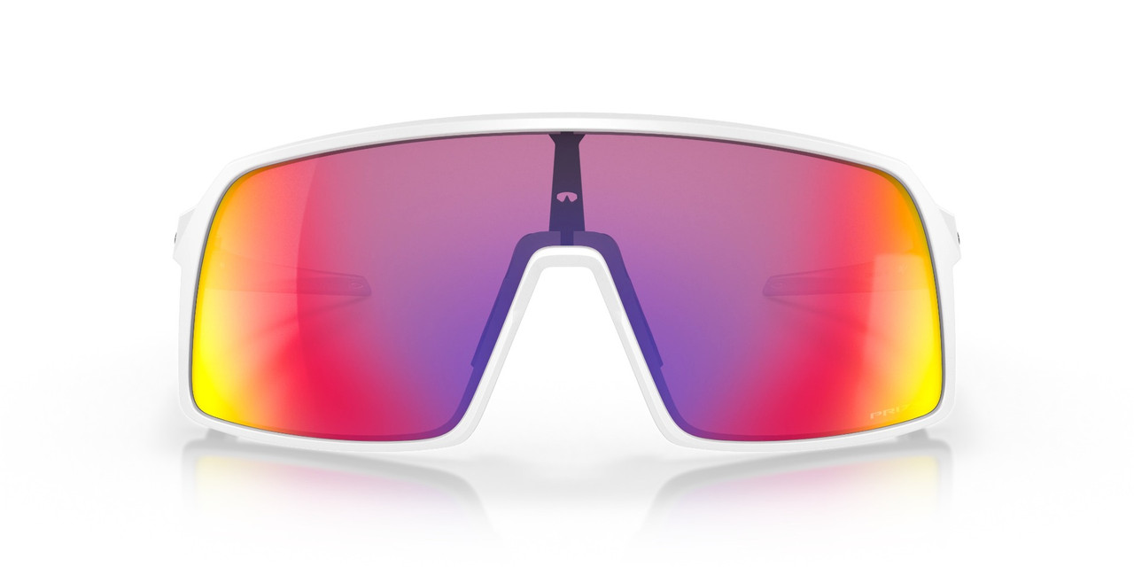 Oakley Sutro Prizm Road Matt White Cycling Glasses - Bikebug