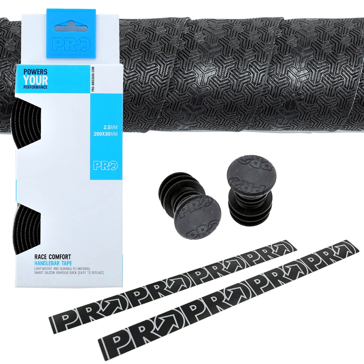 PRO Race Comfort PU Bar Tape Black Pushys