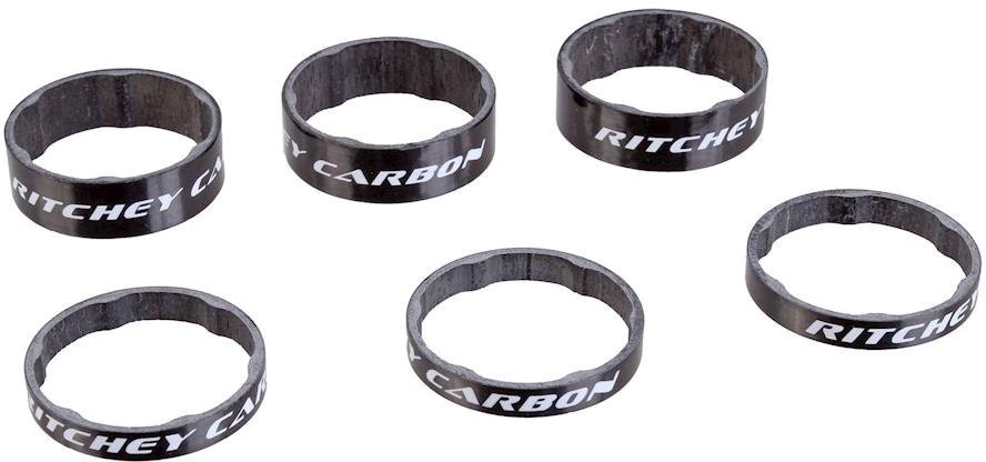 Ritchey WCS UD Carbon Headset Spacer Set Glossy Black Pushys