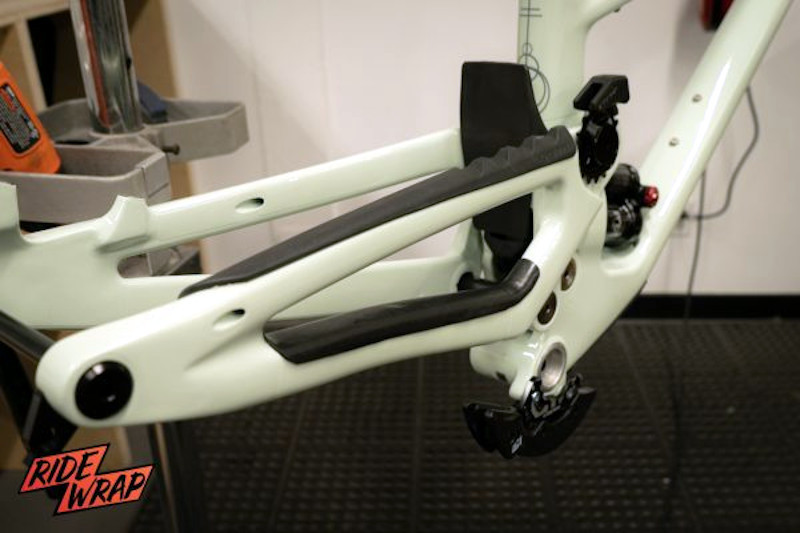RideWrap MTB Chainstay Armor Matte Black Bikebug