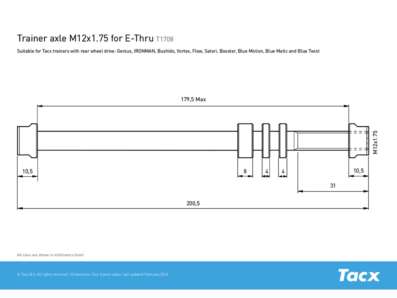 Tacx satori sales thru axle