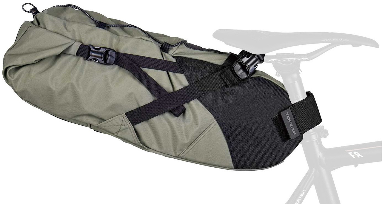 Topeak BackLoader 15L Seat Post Mount Bikepacker Bag Green Bikebug