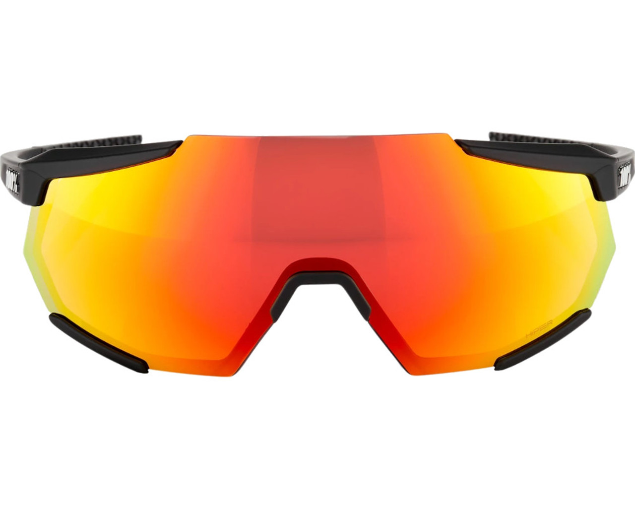 100% Racetrap 3.0 Sunglasses Soft Tact Black (HiPER Red