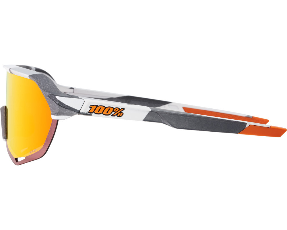 100% S2 Sunglasses Soft Tact Grey Camo (HiPER Red Multilayer