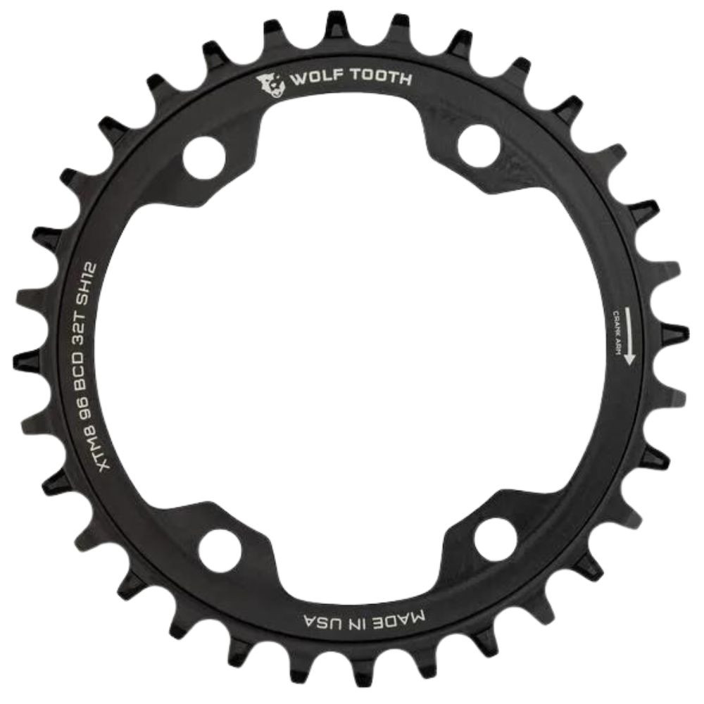 Wolf Tooth 94 BCD Chainring - 32t Drop-Stop A Black