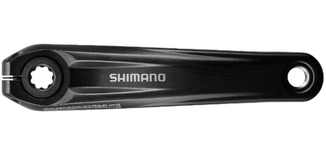 Shimano STEPS FC-E8000 MTB E-Bike Left Crank Arm 165mm Black Pushys