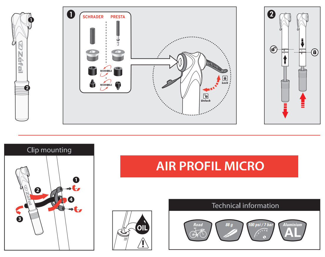 Zefal Bike Pumps How To Use A Zefal Smart Pump Zefal Air Profil