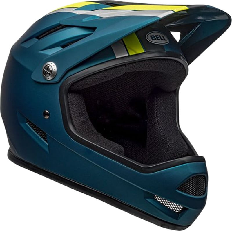 Bell Sanction Full Face Helmet Agility Matte Blue/Hi-Viz Pushys