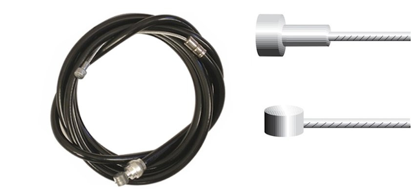 Jagwire Black MTB/Road Brake Cable and Housing Pushys