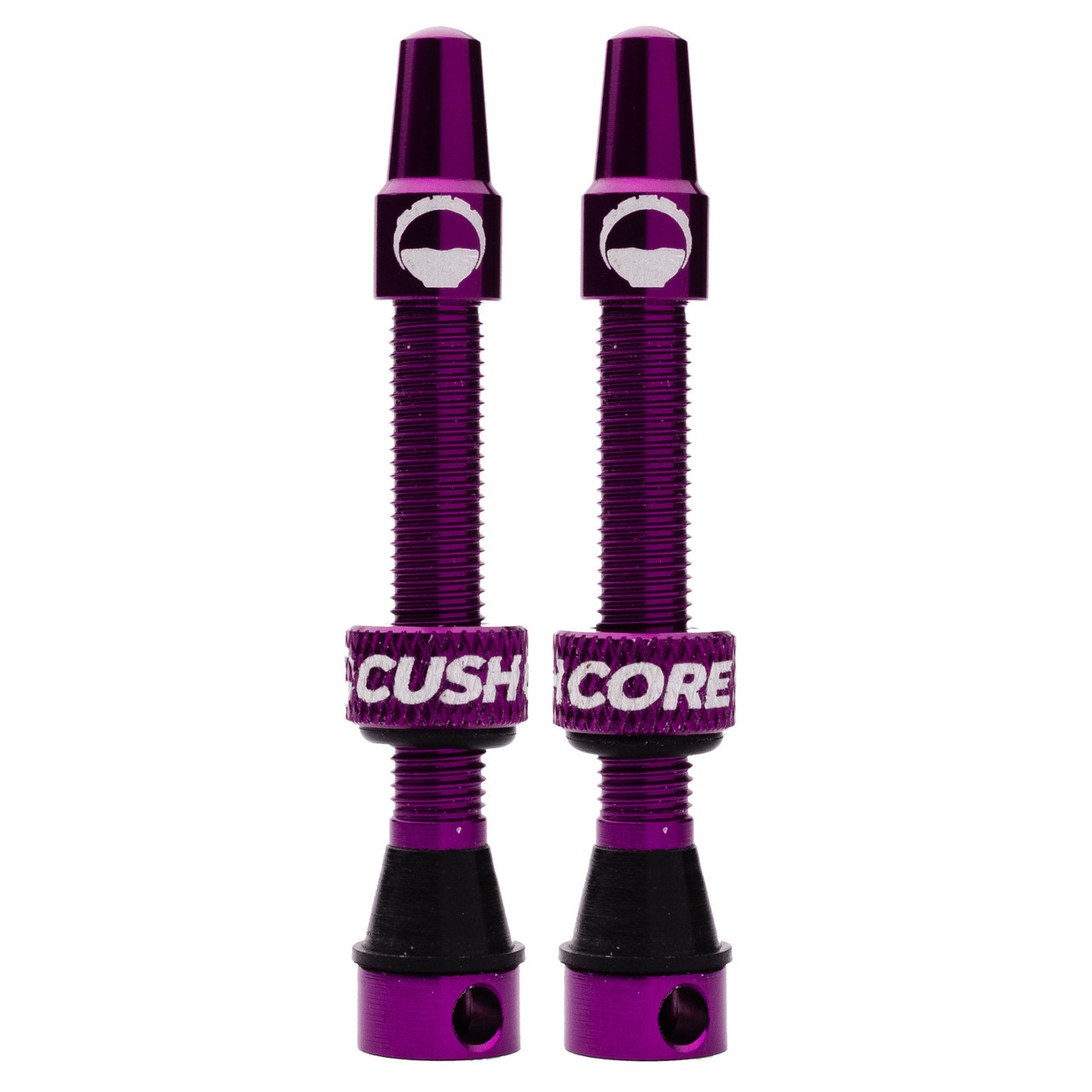 CushCore Tubeless Presta Valves 2x44mm Pushys