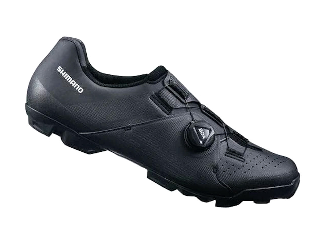 Shimano XC300 SPD MTB Shoes Black Wide Fit Pushys