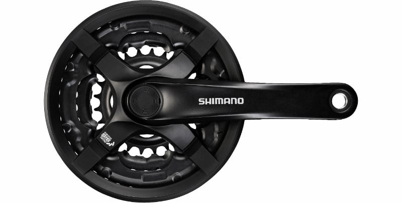 Shimano Tourney FC-TY501 42/34/24T 170mm Crankset Black Pushys