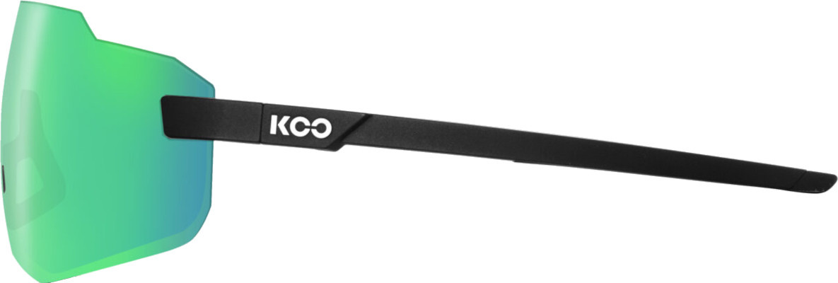 KOO Supernova Sunglasses Matte Black (Green Mirror Lens) - Pushys