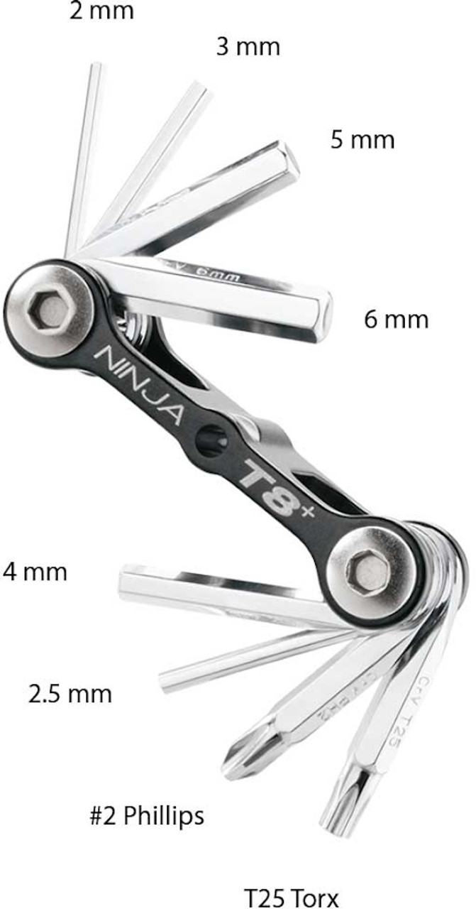 Topeak Ninja Master+ T8 Cage Fit Toolbox - Bikebug