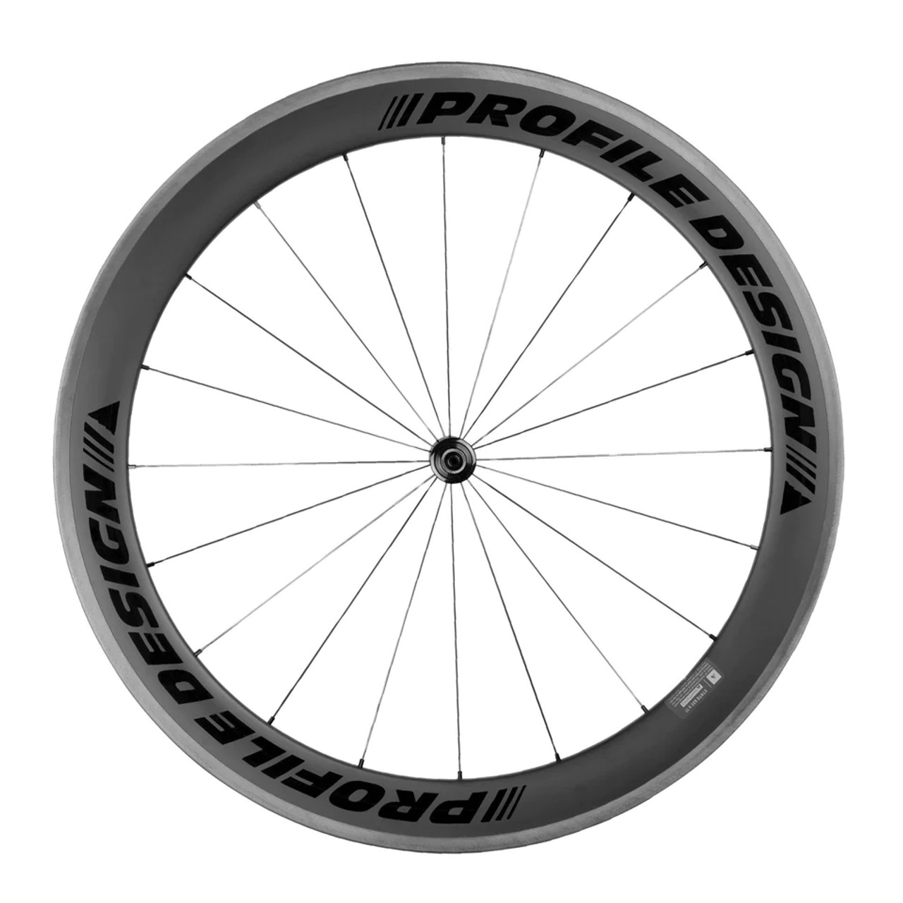 美品 PROFILE DESIGN ディープリム 58 TWENTY FOUR Profile Design 58 TwentyFour V2 Full Carbon Clincher Front