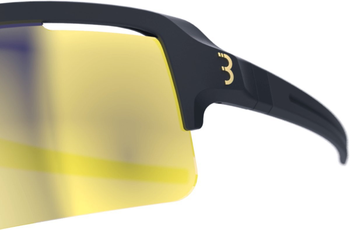 BBB Fuse Sunglasses Matte Black Frame Gold Lens