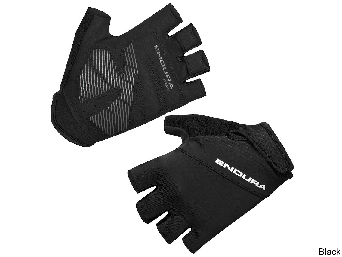 Endura Xtract II Fingerless Womens Cycling Gloves Black Padded