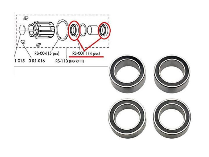 Fulcrum RS011 Freehub Bearing Kit