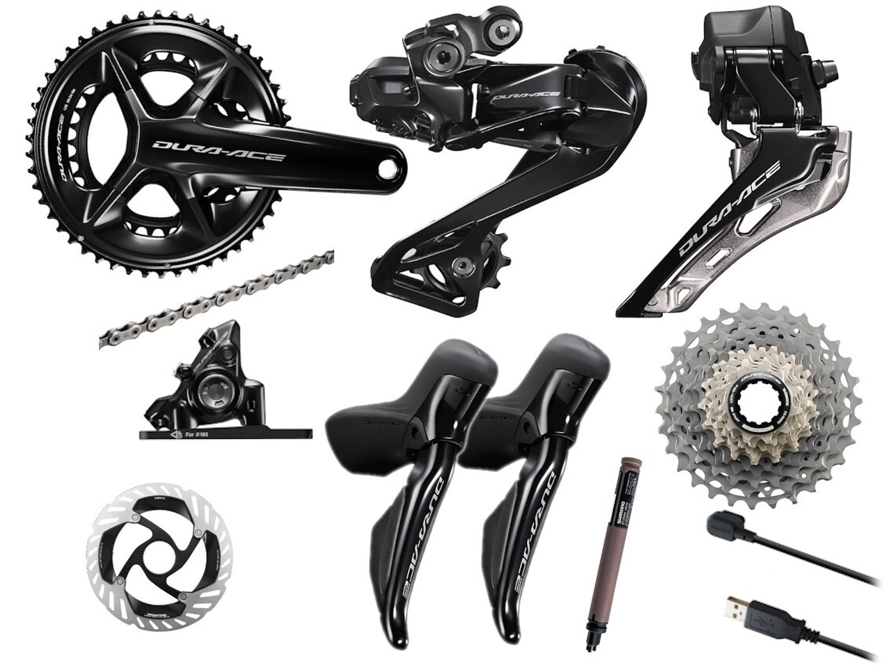 Shimano dura ace sales hydraulic groupset