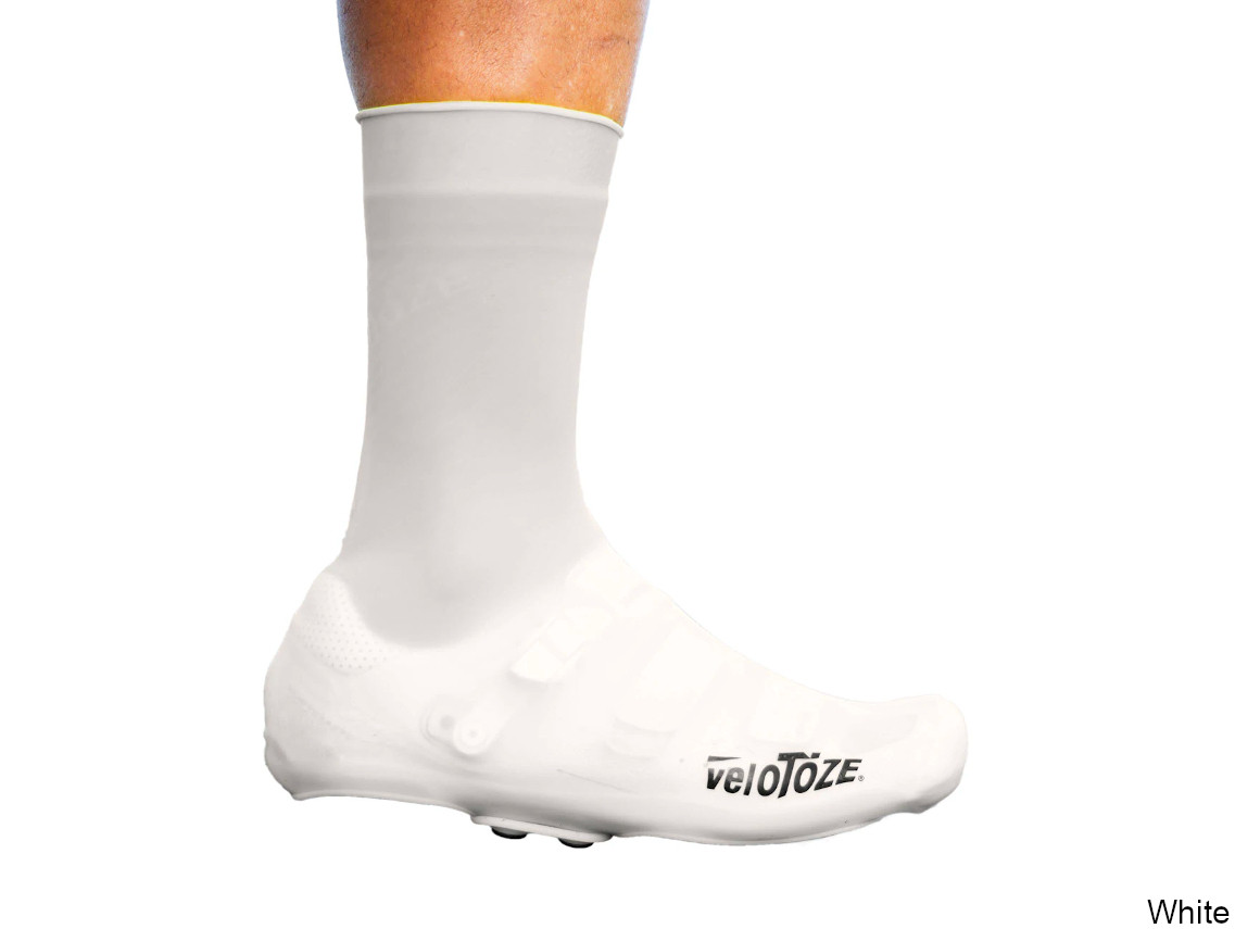 VeloToze Silicone Tall Shoe Cover w/ Snaps White