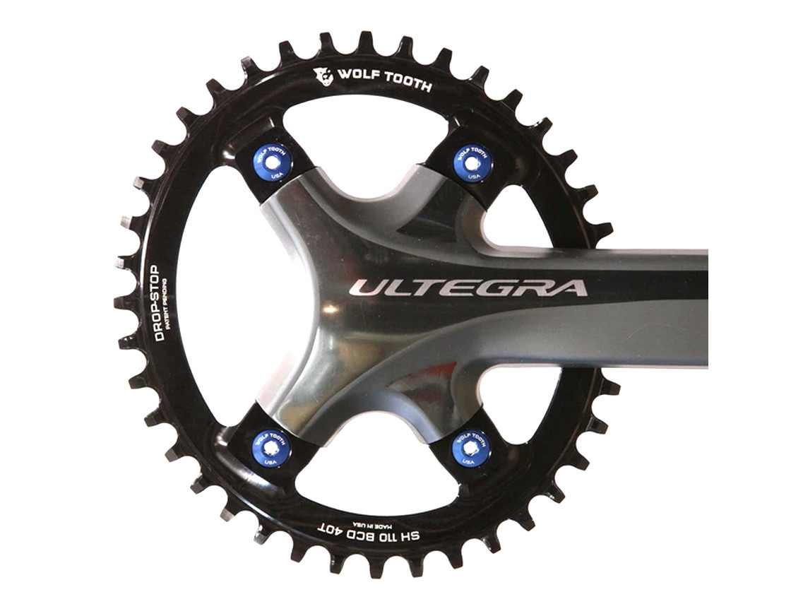 Wolf Tooth Elliptical 110 BCD Asymmetric 4-Bolt for Shimano Cranks