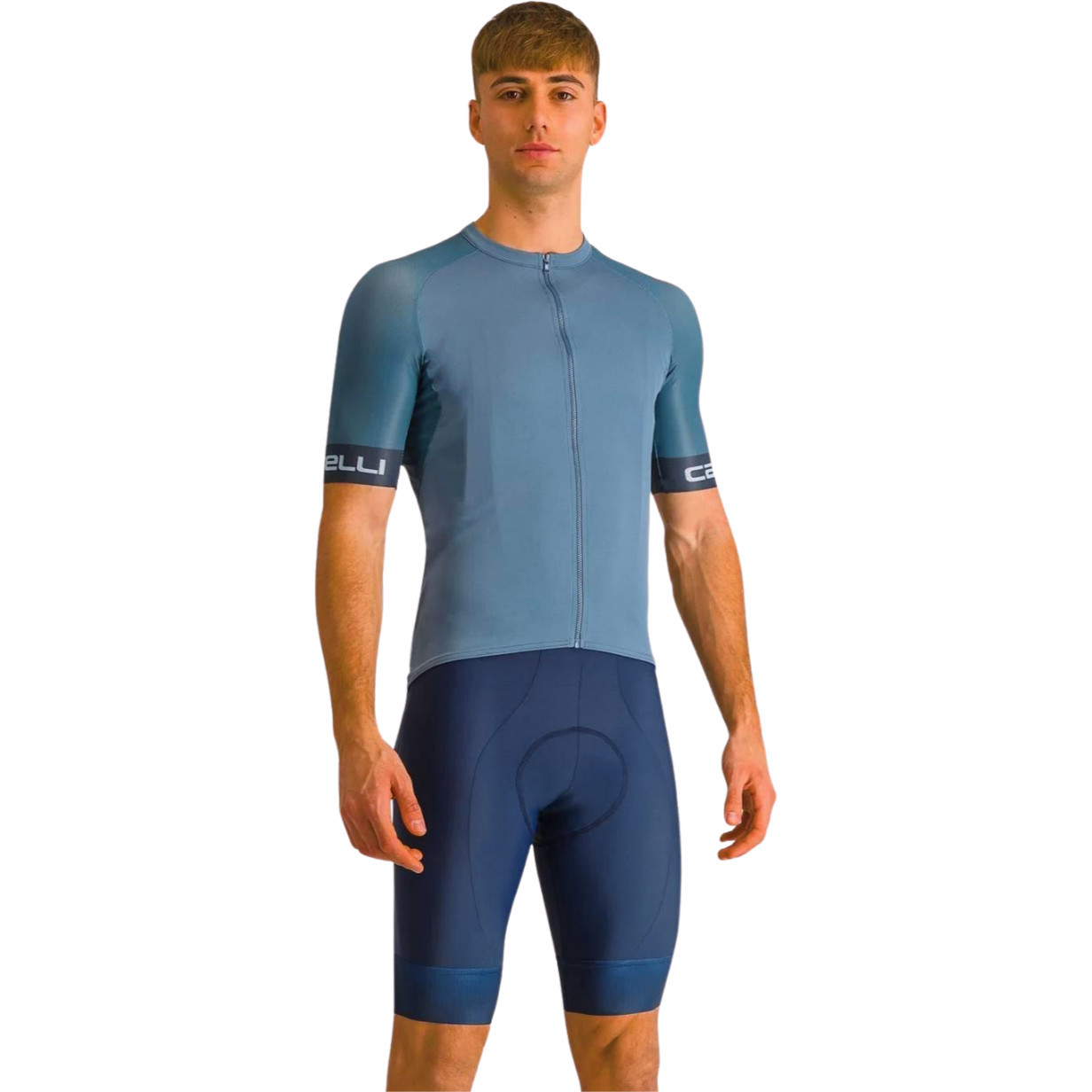 Castelli Entrata 2 Bibshort Belgian Blue - Pushys