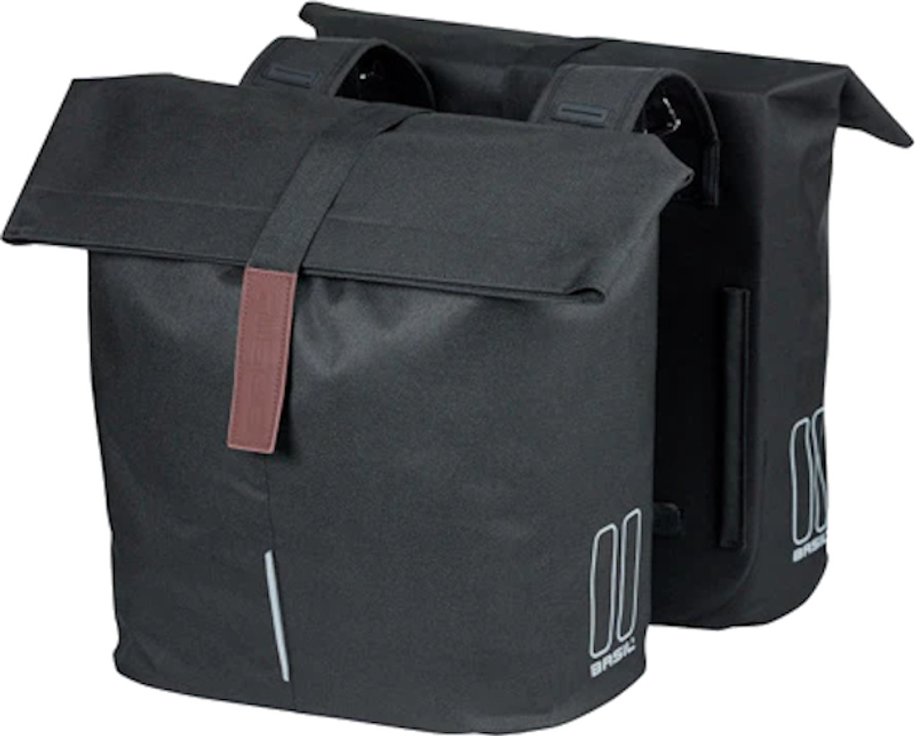 Basil City Double 28L Pannier Bags Black Bikebug