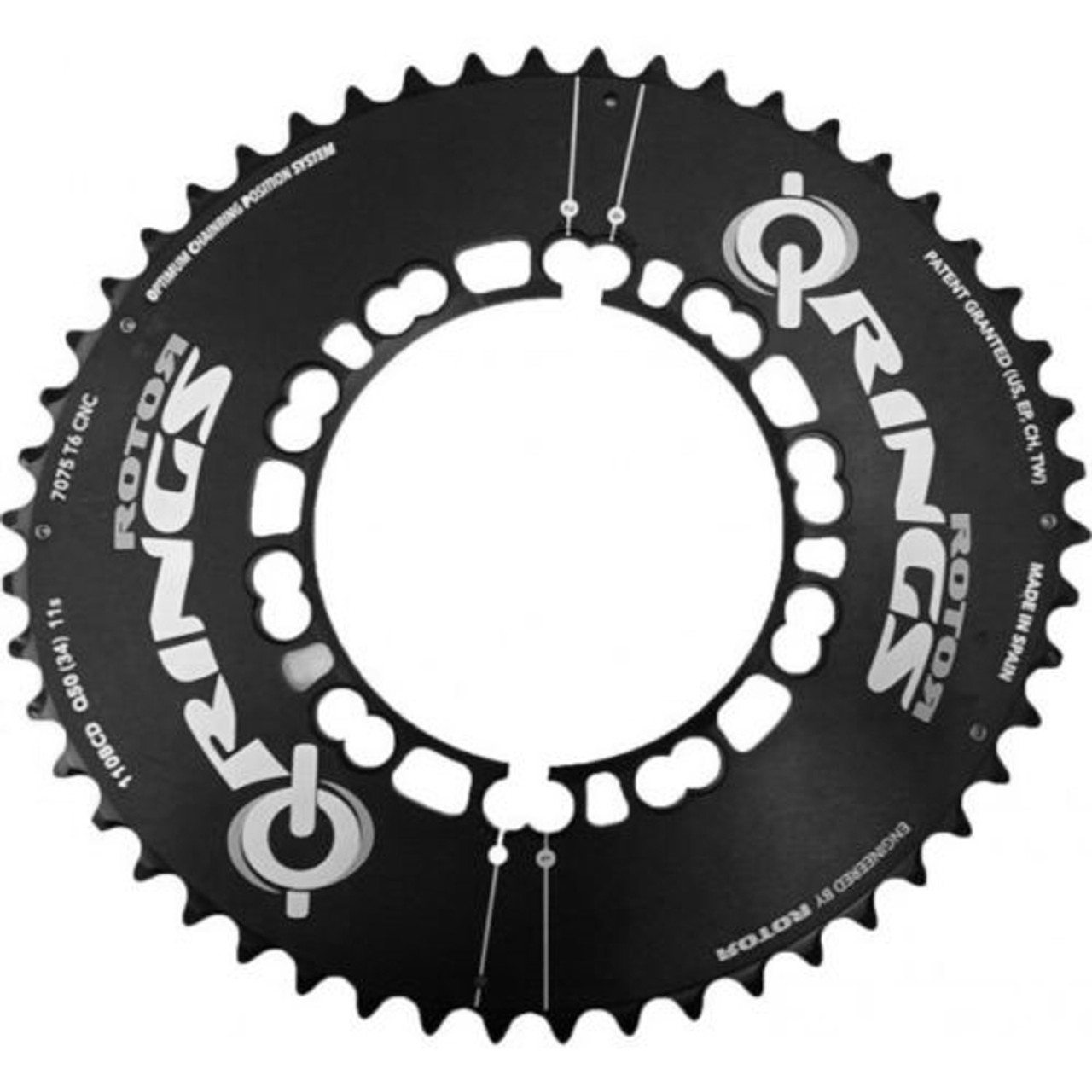 Rotor Q-Rings Oval 52t 110BCD 11-Speed Bike Outer Chainring