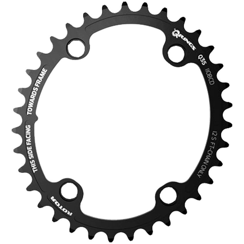 Rotor Q Ring AXS 110BCD 37T Inner Chainring (For 50T) - Pushys