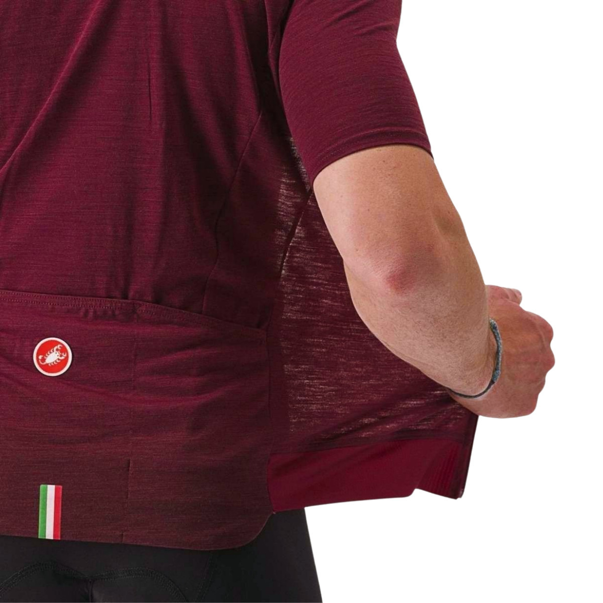 Castelli ESSENZA JERSEY ウール メンズ　ジャージ XL Castelli Essenza Jersey Bordeaux - Pushys