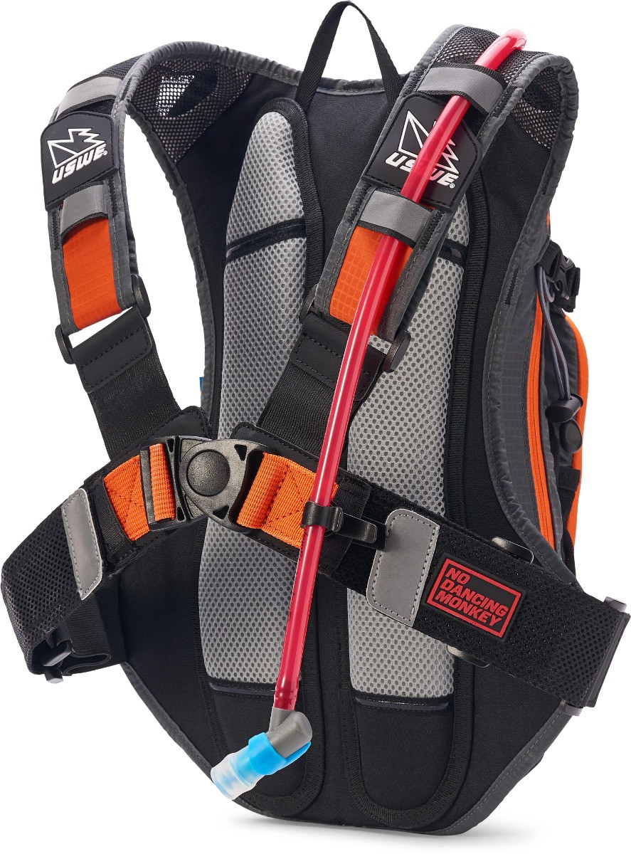 USWE Airborne 9L MTB Grey/Orange Hydration Pack - Pushys