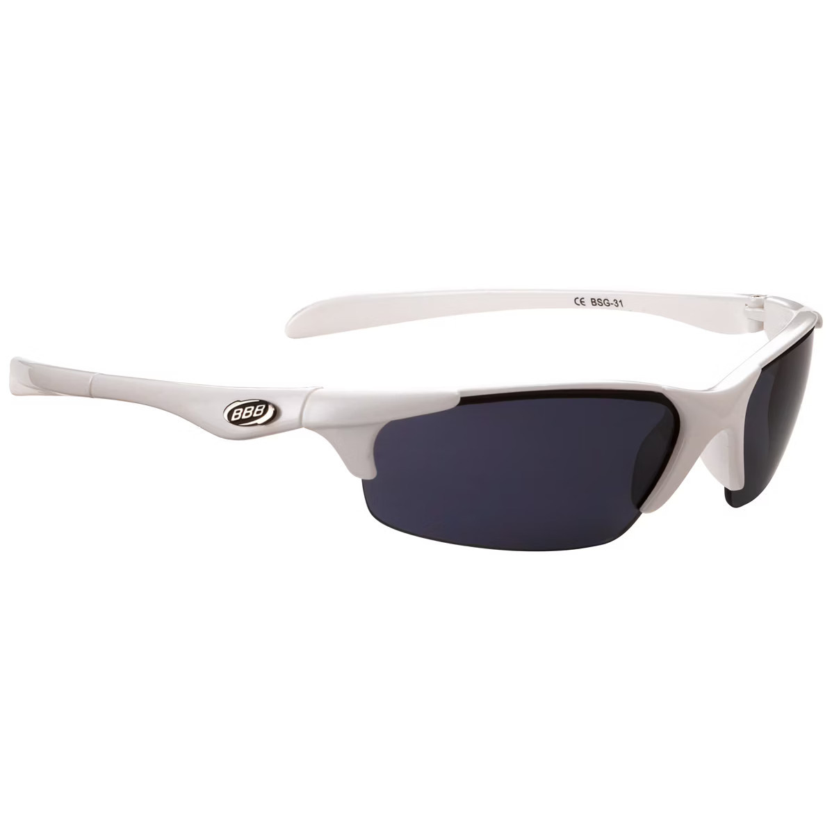 BBB BSG-31 Kids Sunglasses White Frame Smoked Lens Pushys