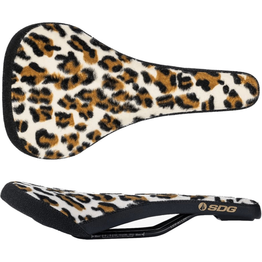 SDG Bel Air V3 Alloy Performance Saddle Animal Throwback Leopard