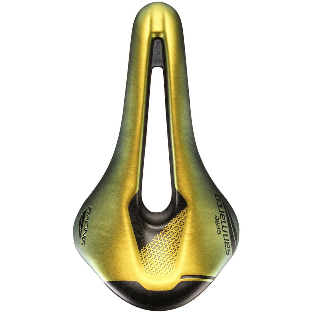 Selle San Marco Shortfit Racing Iridescent Gold Saddle Pushys