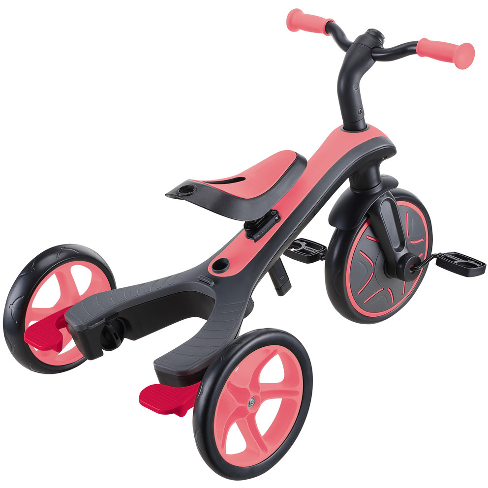 GLOBBER EXPLORER TRIKE 4in1 サンシェード付きピンク Globber Explorer Trike 4in1 Pink - Pushys