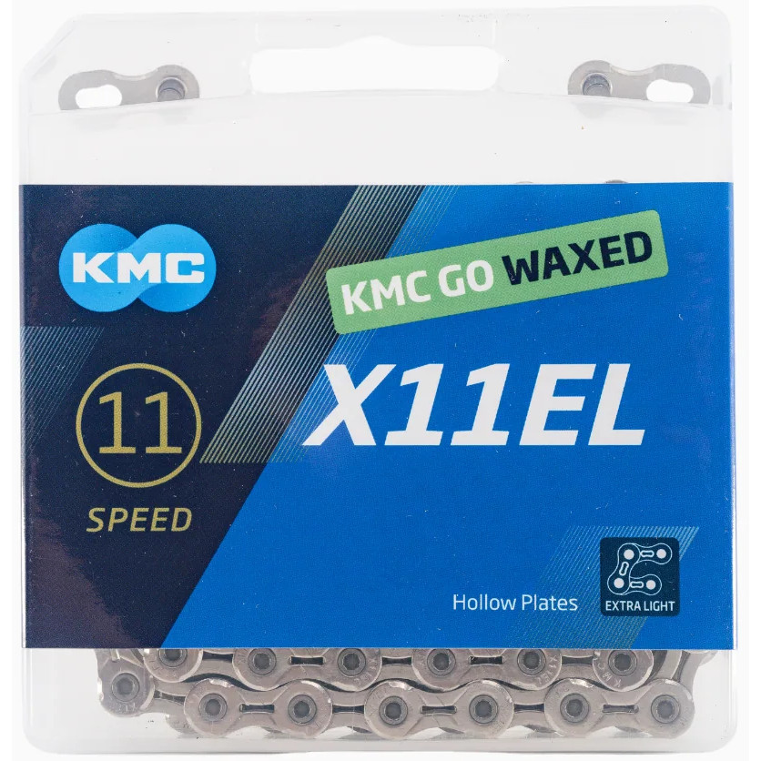 KMC X11EL 11 Speed Silver Waxed Chain Bikebug