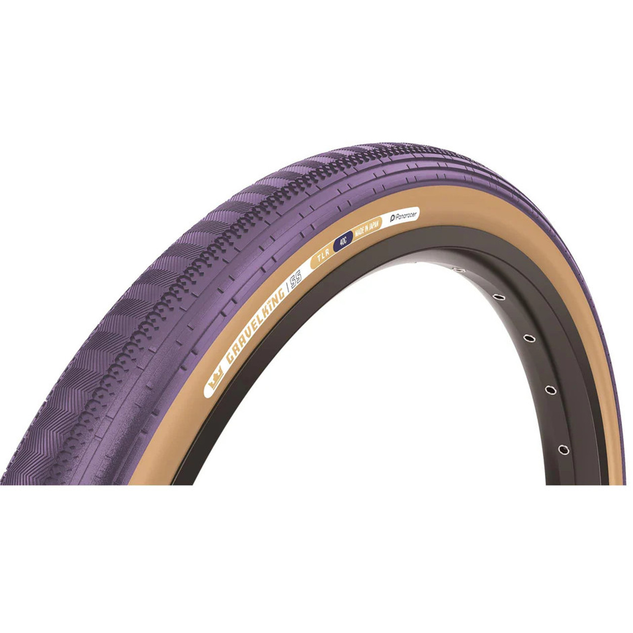 Panaracer GravelKing SK Gravel Tyre 700x45 Purple/Brown Pushys