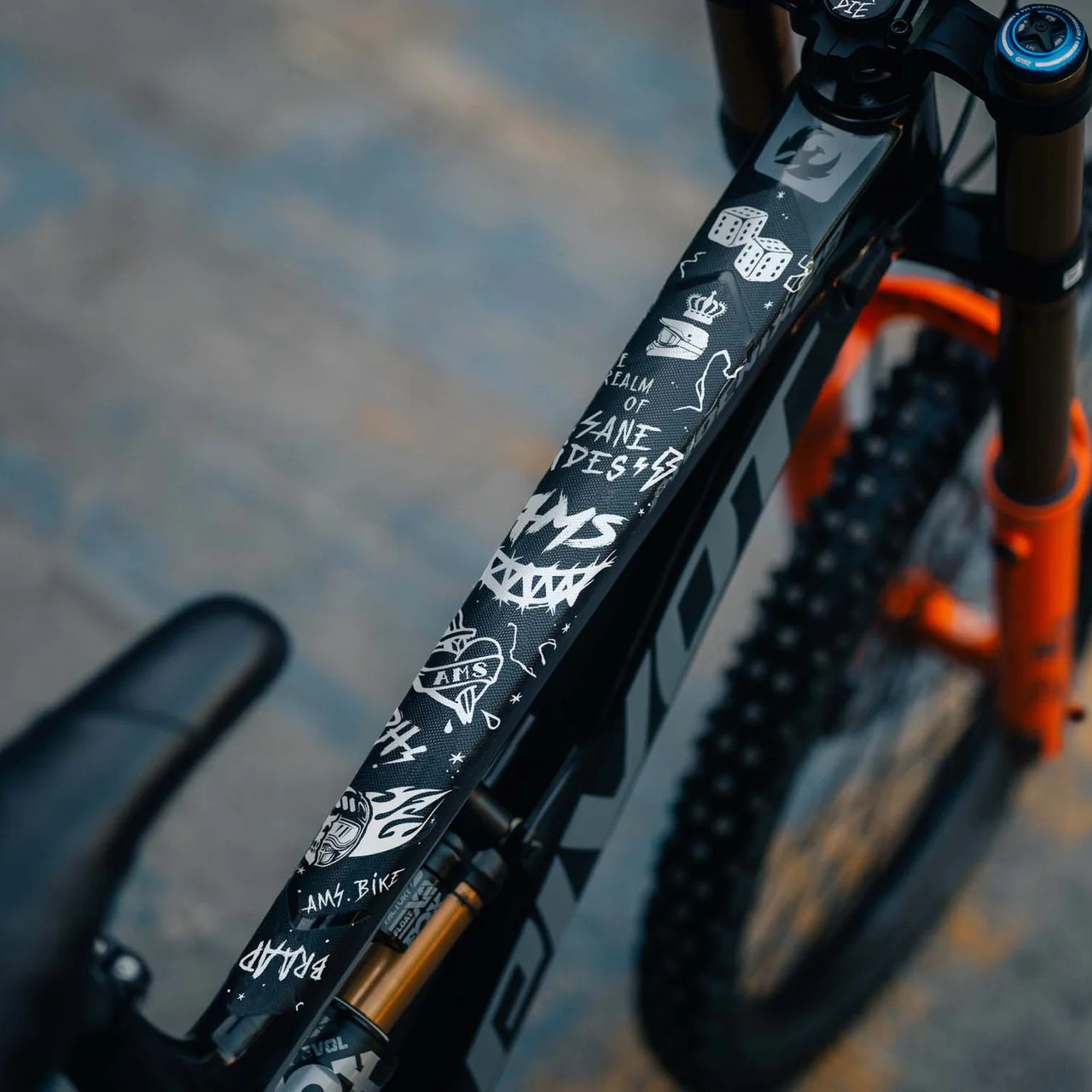 Frame Protection All Mountain Style Mud Guard Full Size Honeycomb