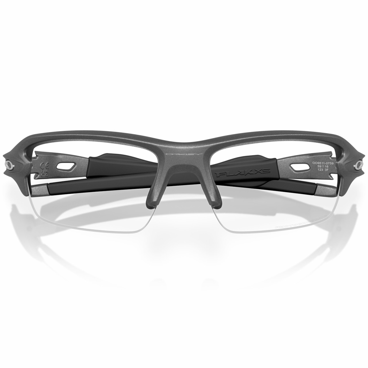 Oakley Flak 2.0 S Steel Grey W/ Clear To Black Iridium