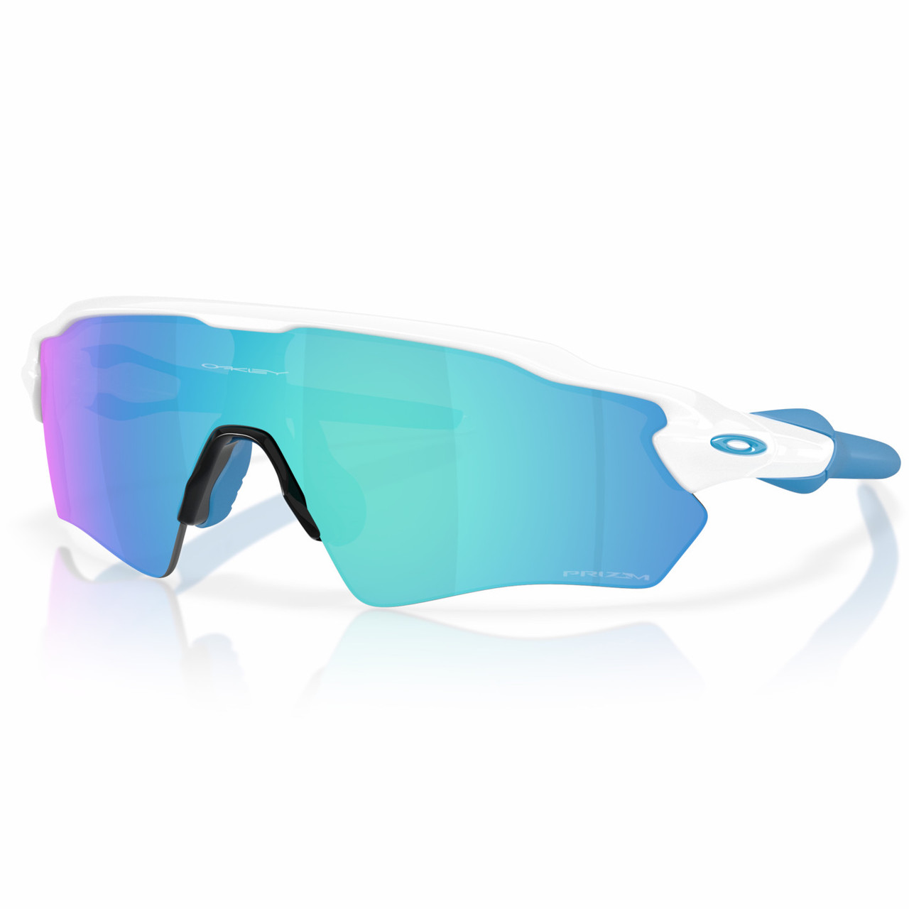 Oakley Radar EV Path サングラス ホワイト/ブルー Oakley Radar EV S Path White W/ Prizm Sapphire Lens - Bikebug
