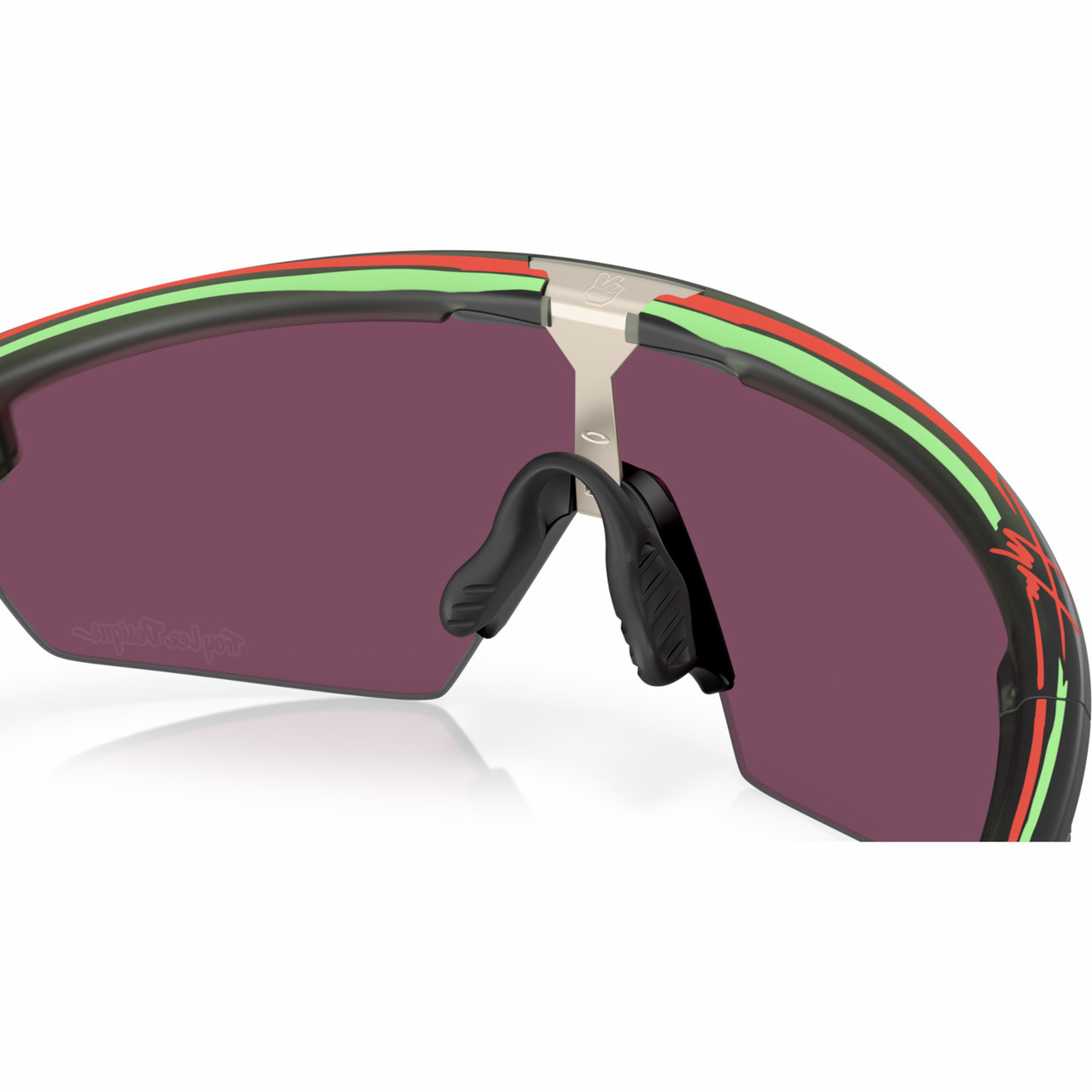 Oakley Sphaera Matte Green W/ Prizm Road Black Lens Troy Lee