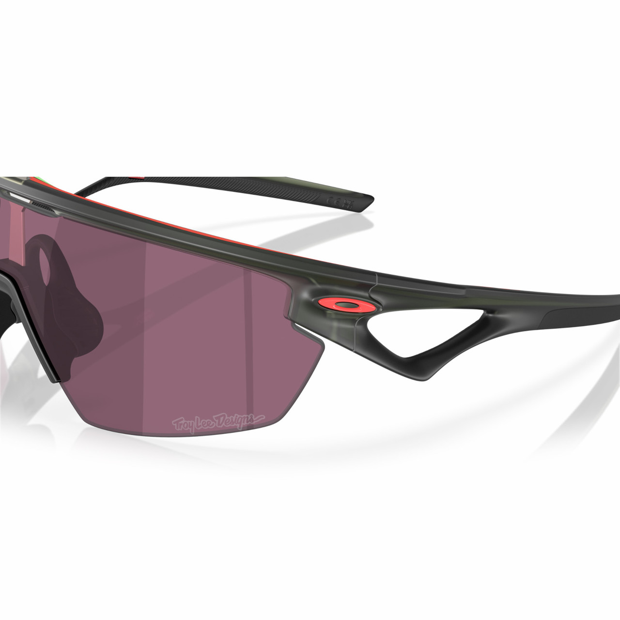 Oakley Sphaera Matte Green W/ Prizm Road Black Lens Troy Lee