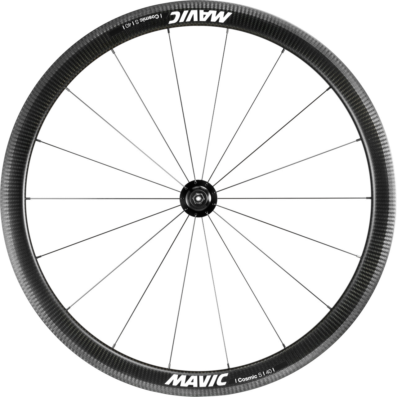 Mavic Cosmic S40 Carbon Front Wheel Rim Brake Bikebug